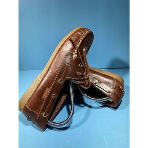 Travel Fox Brown  Boat Shoe Lace Up Men Casual Shoe Sz 42-9,5